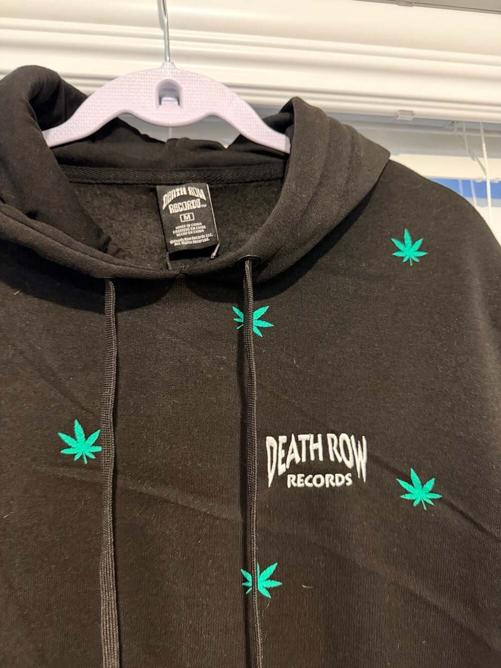 Death Row Records Men's Size M Black Hoodie and Jogger Sweatpants Set - Picture 4 of 11